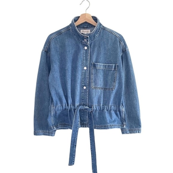 Madewell Southlake Denim Military Jacket Small - Picture 7 of 16